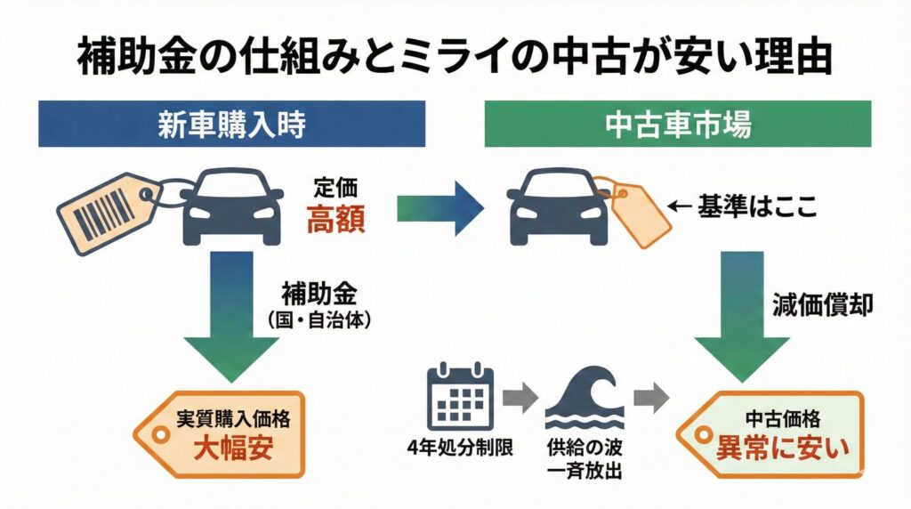トヨタミライ中古が安い理由は？_1