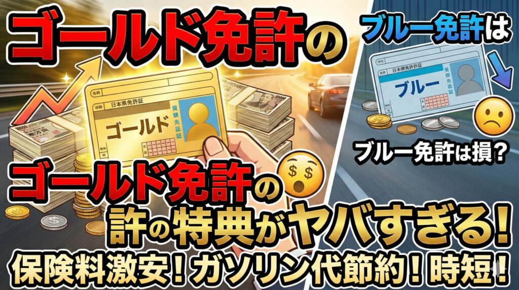 ゴールド免許の特典がヤバすぎる理由を解説_1