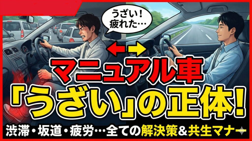 マニュアル車がウザイ理由を解説