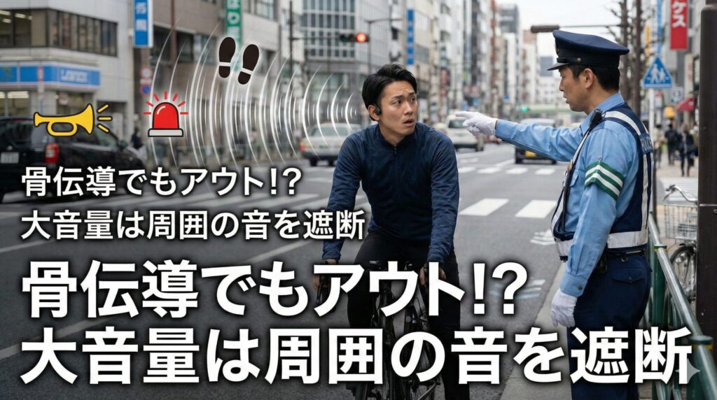 自転車でイヤホンして捕まった対処法_3