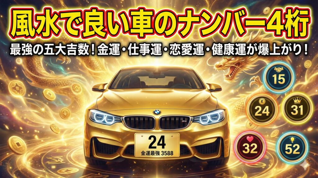風水で良い車のナンバー4桁_1