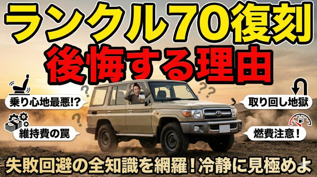 ランクル70復刻版で後悔する？