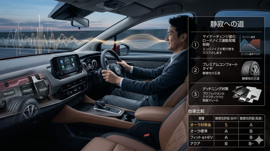 日産オーラはうるさいのか？_5