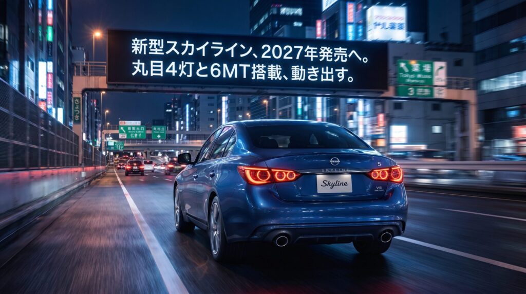 新型スカイラインのリーク画像_1