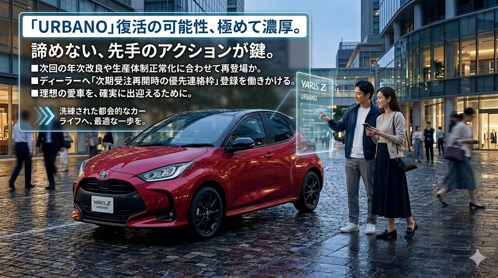 ヤリスウルバーノ受注停止の真相！_8