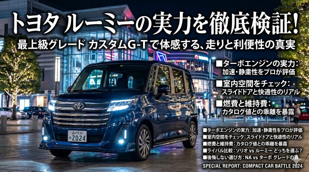 トヨタルーミーの酷い評判の正体！
