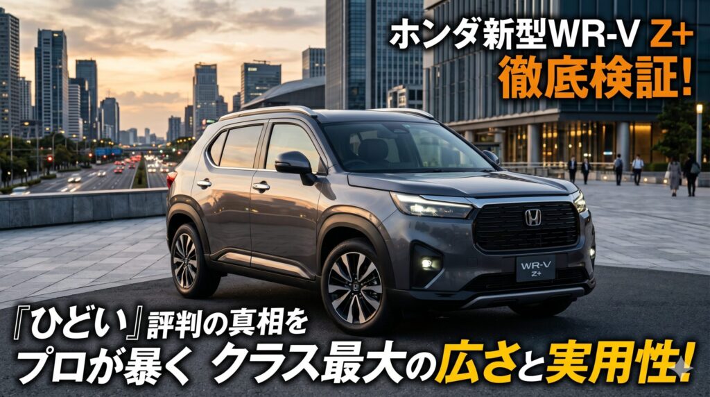 ホンダWRVはひどいのか？検証